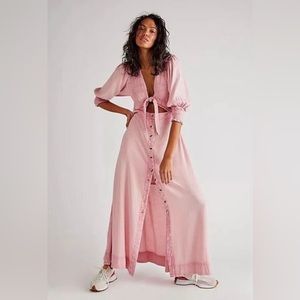 Free people string of hearts maxi dress